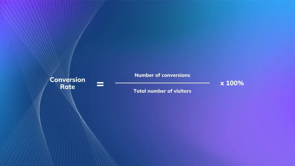 How do you calculate a conversion rate?
